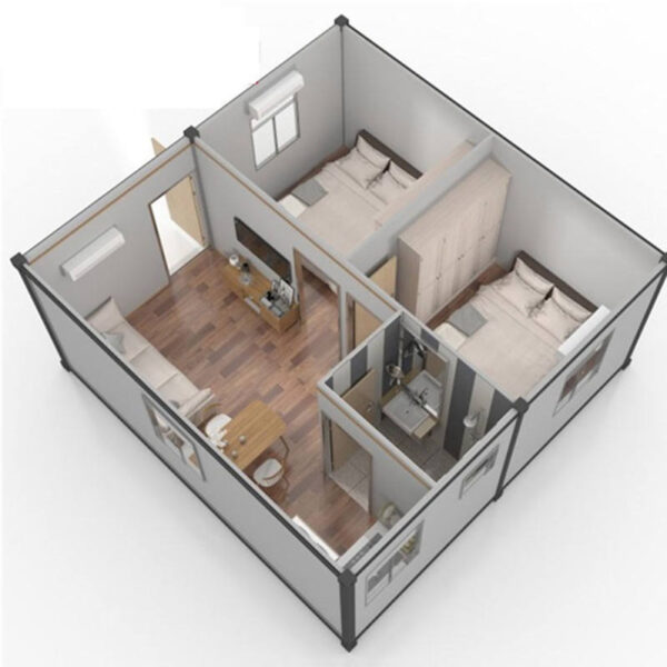20ft Assembled Container House - Image 3